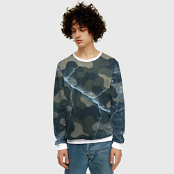 Свитшот мужской Ледяной камуфляж, цвет: 3D-белый — фото 2