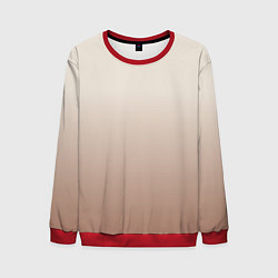Свитшот мужской Градиент песочный, цвет: 3D-красный