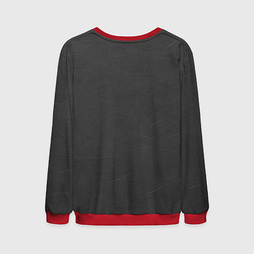 Мужской свитшот Я десантник - эмблема из метала / 3D-Красный – фото 2