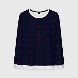 Мужской свитшот Color dark blue red crosses