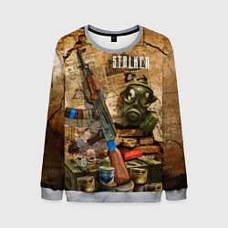 Свитшот мужской Сталкер - тени из прошлого, цвет: 3D-меланж