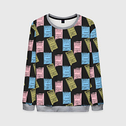 Свитшот мужской Советские билеты транспорта, цвет: 3D-меланж