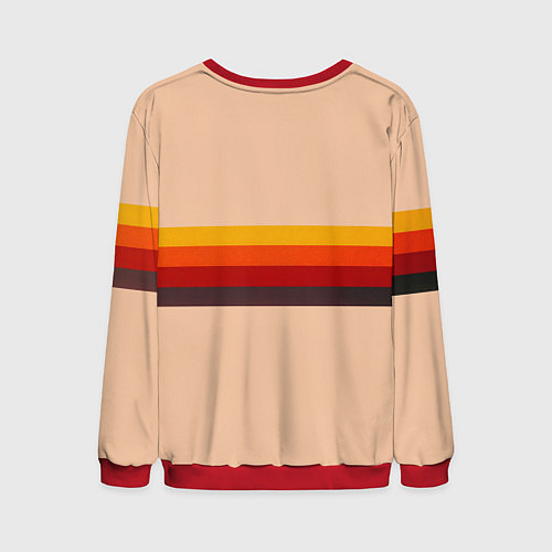 Мужской свитшот ПАЗ 652 ретро автобус поп-арт / 3D-Красный – фото 2