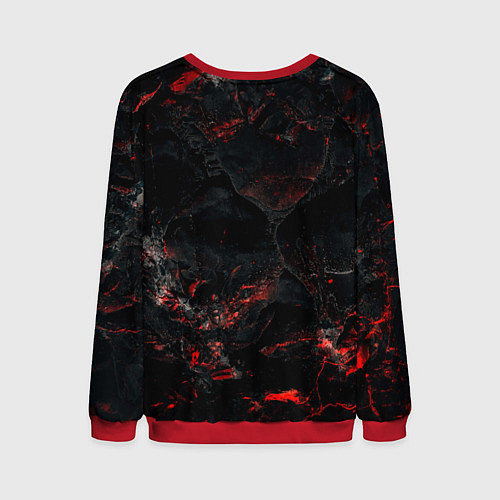 Мужской свитшот У Саши характер волка / 3D-Красный – фото 2