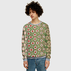 Свитшот мужской Геометрическая метаморфоза, цвет: 3D-меланж — фото 2