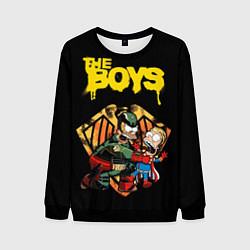 Свитшот мужской The boys - Simpsons, цвет: 3D-черный
