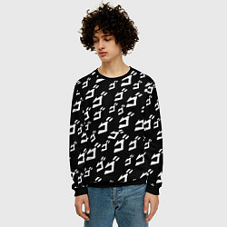 Свитшот мужской JoJo pattern, цвет: 3D-черный — фото 2