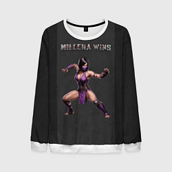 Свитшот мужской MK - Mileena wins, цвет: 3D-белый