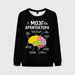 Свитшот мужской Мозг архитектора цветной, цвет: 3D-черный