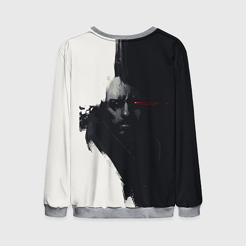 Мужской свитшот Cyberpunk 2077 / 3D-Меланж – фото 2