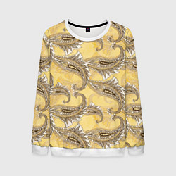 Свитшот мужской Царская парча, цвет: 3D-белый