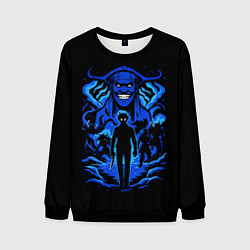 Свитшот мужской Аниме Поднятие уровня в одиночку, цвет: 3D-черный