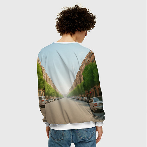 Мужской свитшот Фриго Камело мем / 3D-Белый – фото 4