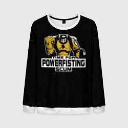 Свитшот мужской Power Fist, цвет: 3D-белый