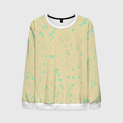 Свитшот мужской Color beige turquoise, цвет: 3D-белый