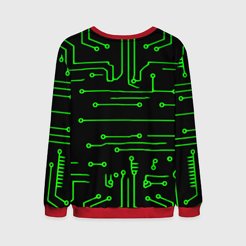 Мужской свитшот Liverpool плата текстура / 3D-Красный – фото 2