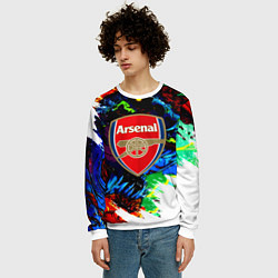 Свитшот мужской Arsenal monster, цвет: 3D-белый — фото 2