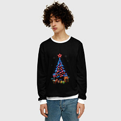 Свитшот мужской New year, цвет: 3D-белый — фото 2