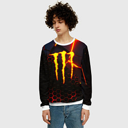 Свитшот мужской Monster energy броня краски, цвет: 3D-белый — фото 2