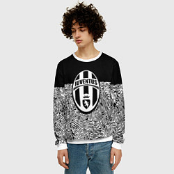Свитшот мужской Juventus отпечатки текстура, цвет: 3D-белый — фото 2