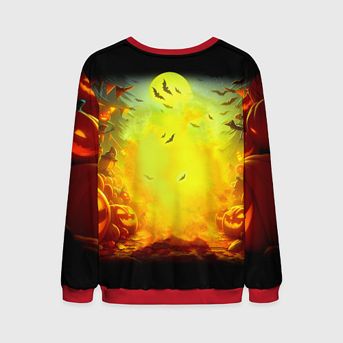 Мужской свитшот Dipper and Mabel - halloween night fantasy / 3D-Красный – фото 2