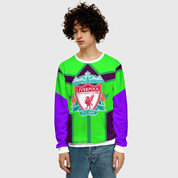 Свитшот мужской Liverpool геометрия текстура спорт, цвет: 3D-белый — фото 2