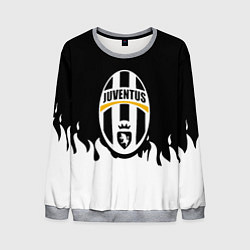 Свитшот мужской Juventus белый огонь, цвет: 3D-меланж