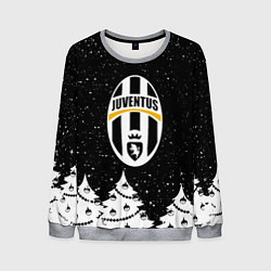Свитшот мужской Ювентус новый год, цвет: 3D-меланж