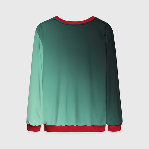 Мужской свитшот Петухи - карты деньги два ствола / 3D-Красный – фото 2