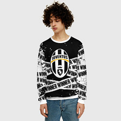 Свитшот мужской Juventus подедитель краски, цвет: 3D-белый — фото 2