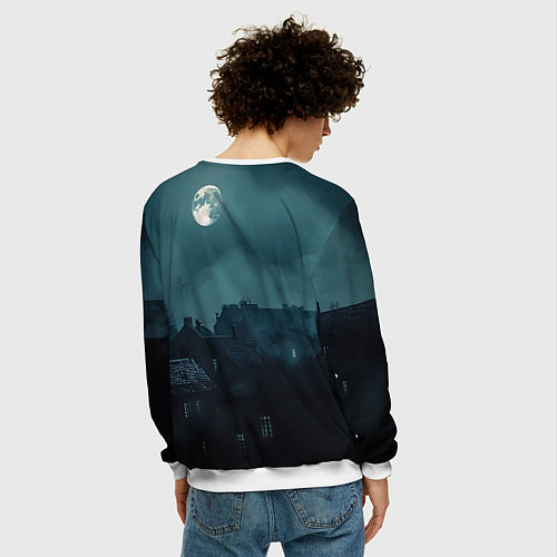 Мужской свитшот Вампирша МаоМао - Монолог Фармацевта аниме Хэллоуи / 3D-Белый – фото 4