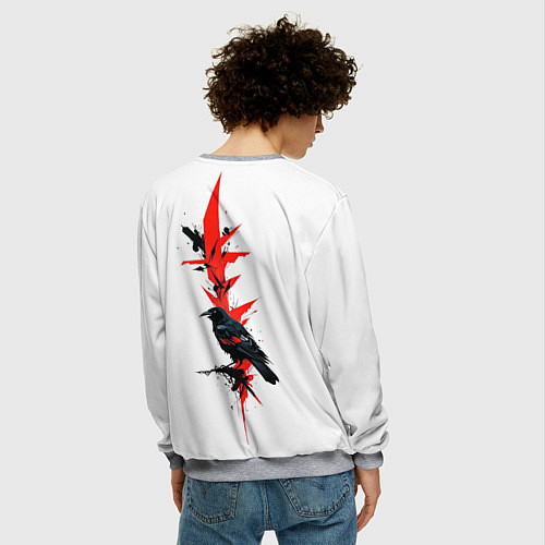 Мужской свитшот Bot raven / 3D-Меланж – фото 4