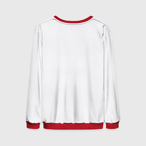 Мужской свитшот Лицо санты / 3D-Красный – фото 2