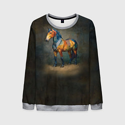 Свитшот мужской Конь Ренессанс, цвет: 3D-меланж