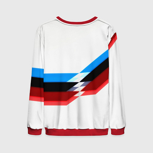 Мужской свитшот Бавария Мюнхен геометрия спорт / 3D-Красный – фото 2