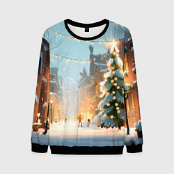 Мужской свитшот Новогодняя елочка