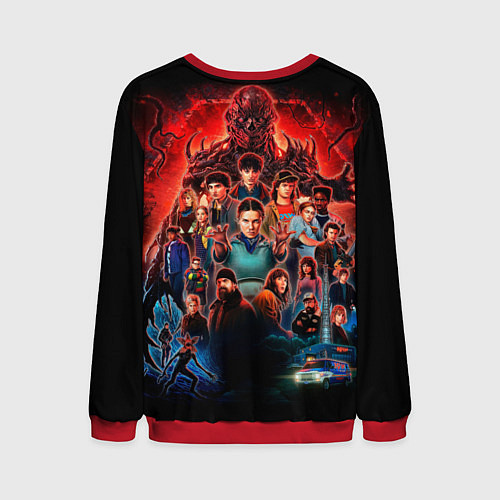 Мужской свитшот Все герои Загадочные события финал / 3D-Красный – фото 2