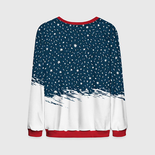 Мужской свитшот Кот Бендер и огненный конь - 2026 / 3D-Красный – фото 2