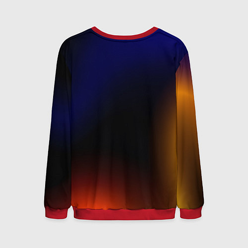 Мужской свитшот Color black red blue / 3D-Красный – фото 2