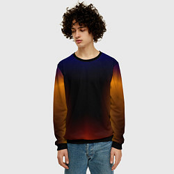 Свитшот мужской Color black red blue, цвет: 3D-черный — фото 2