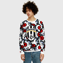 Свитшот мужской Ювентус глаза, цвет: 3D-белый — фото 2