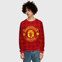 Свитшот мужской Manchester United, цвет: 3D-красный — фото 2