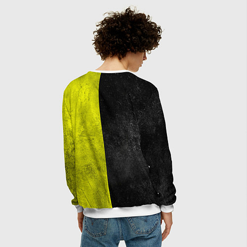 Мужской свитшот Borussia Dortmund / 3D-Белый – фото 4