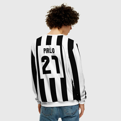 Мужской свитшот Juventus: Pirlo / 3D-Белый – фото 4