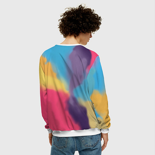 Мужской свитшот Big Bang Art / 3D-Белый – фото 4