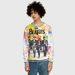 Свитшот мужской The Beatles: Colour Spray, цвет: 3D-меланж — фото 2