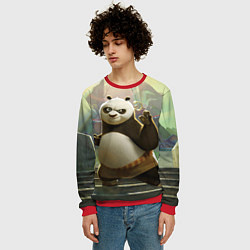 Свитшот мужской Кунг фу панда, цвет: 3D-красный — фото 2