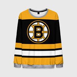 Свитшот мужской Boston Bruins, цвет: 3D-меланж