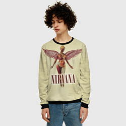 Свитшот мужской Nirvana Angel, цвет: 3D-черный — фото 2