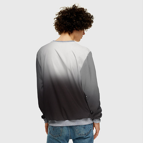 Мужской свитшот АлисА: Трасса E95 / 3D-Меланж – фото 4